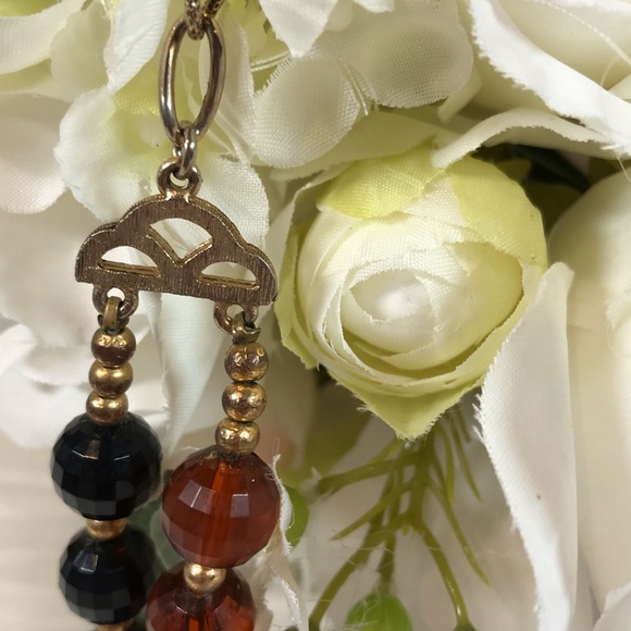 Rootbeer Amber Faceted Bead 2Strand Choker - Picture 8 of 8